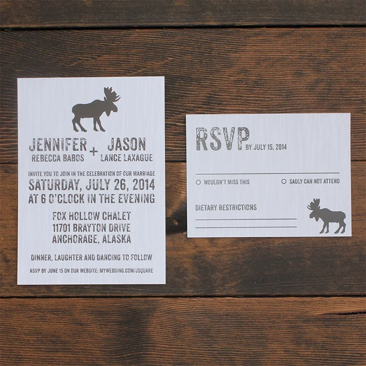 Jason Suite - Rustic Moose Invitation
