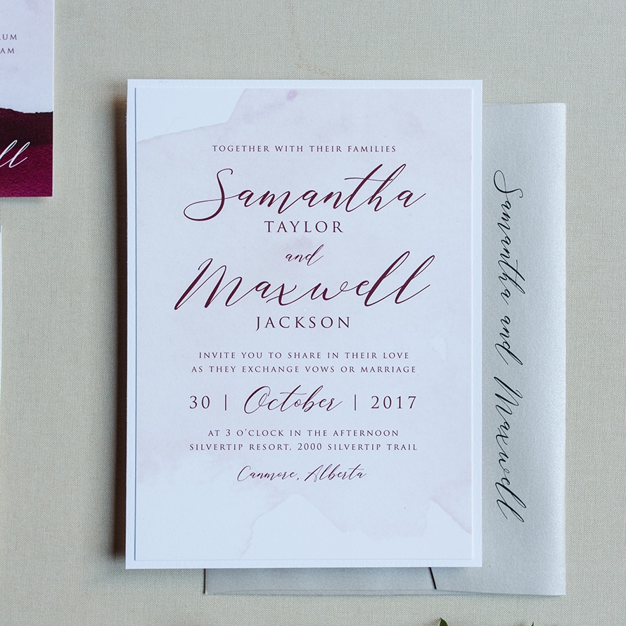 Custom Logo Stamps — Wedding Invitations Calgary, Canmore and Banff