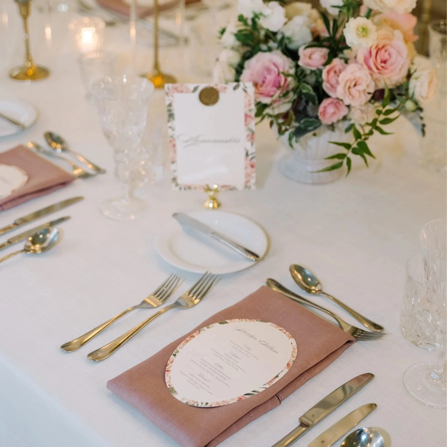 Canmore Banff Wedding Day stationery menu