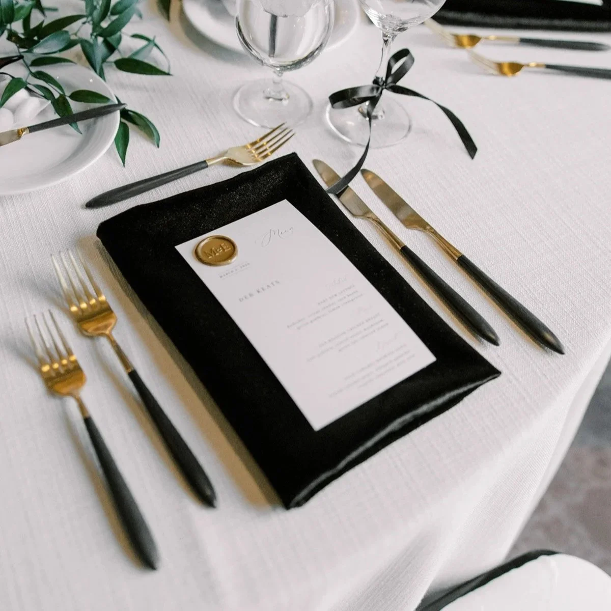 Canmore Banff Wedding Day stationery menu