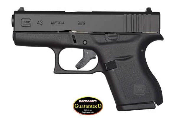 Glock 43 9mm Single Stack Safe Action Pistol w/2 Mags $499.95