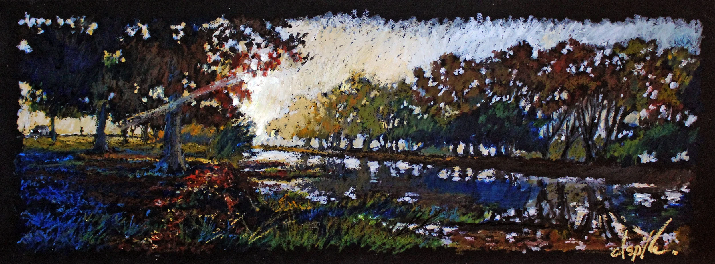 Lafourche Early Light  9 x 24 inches.jpg