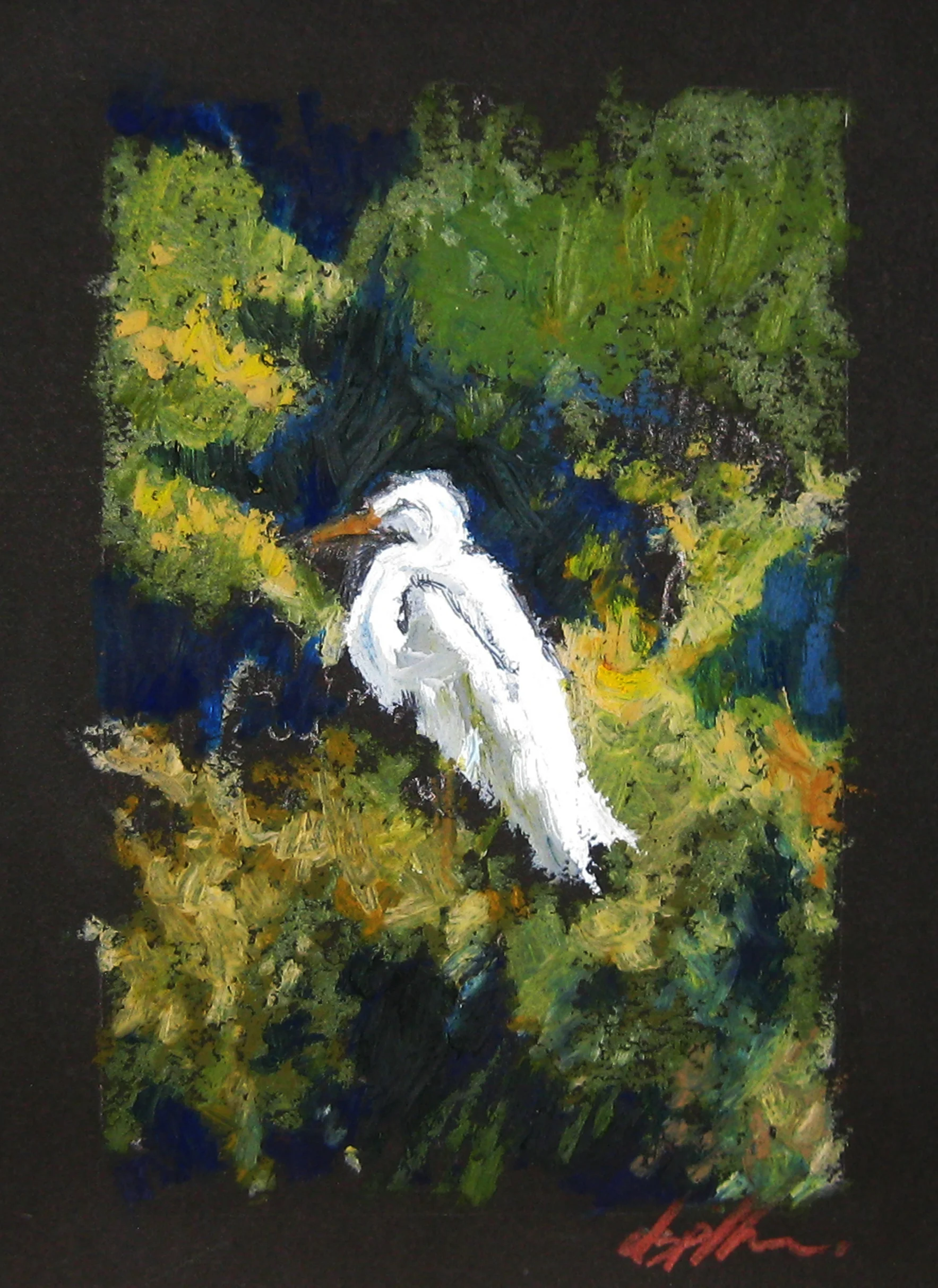 Lone Egret I 5 x 7 inches.jpg