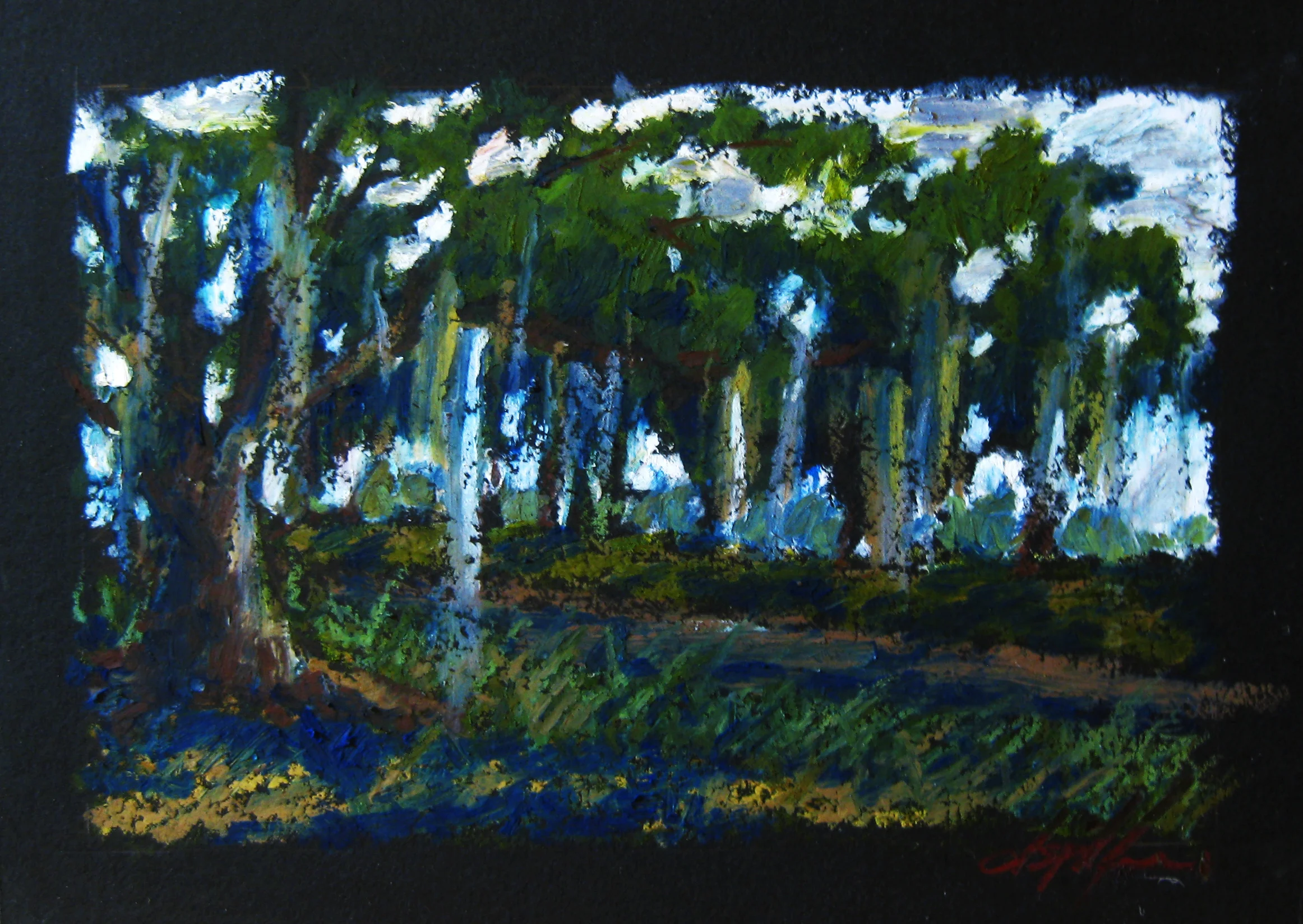 Waters Edge Oak along Bayou Teche 5 x 7 inches.jpg
