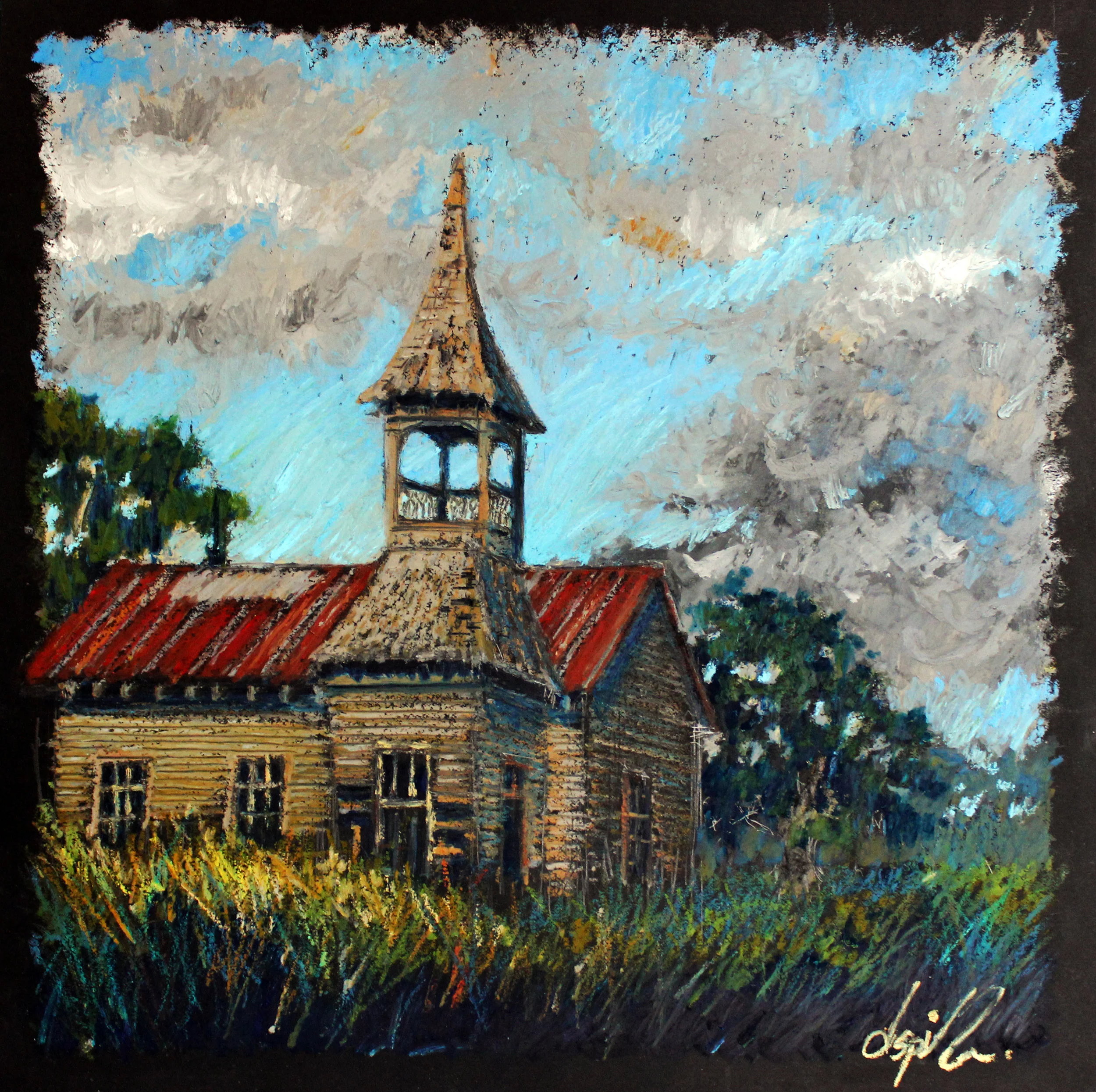 Avoyelles Church 17 x 17 inches.jpg