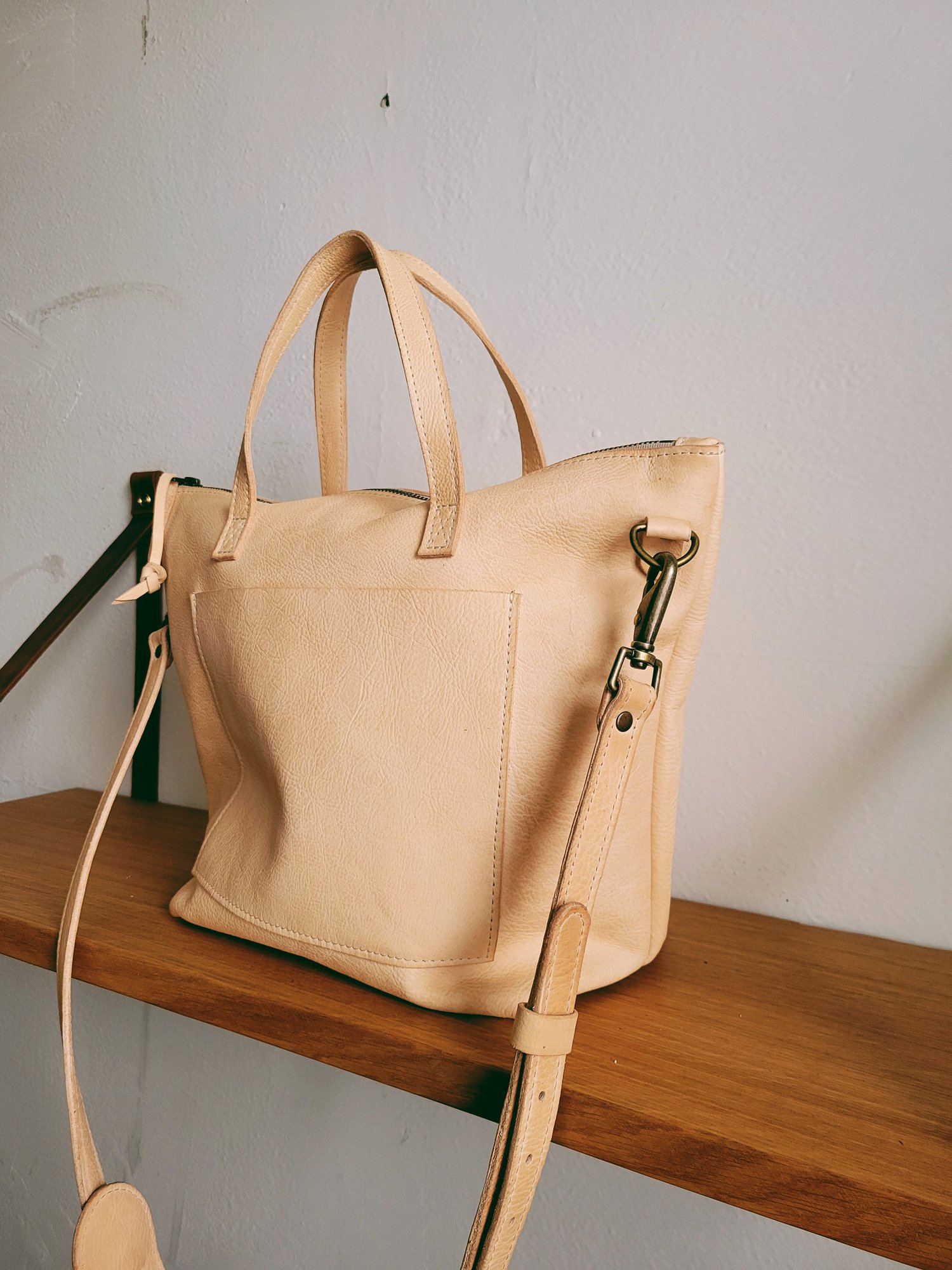 Leather  Everyday Tote — A Well Worn Story