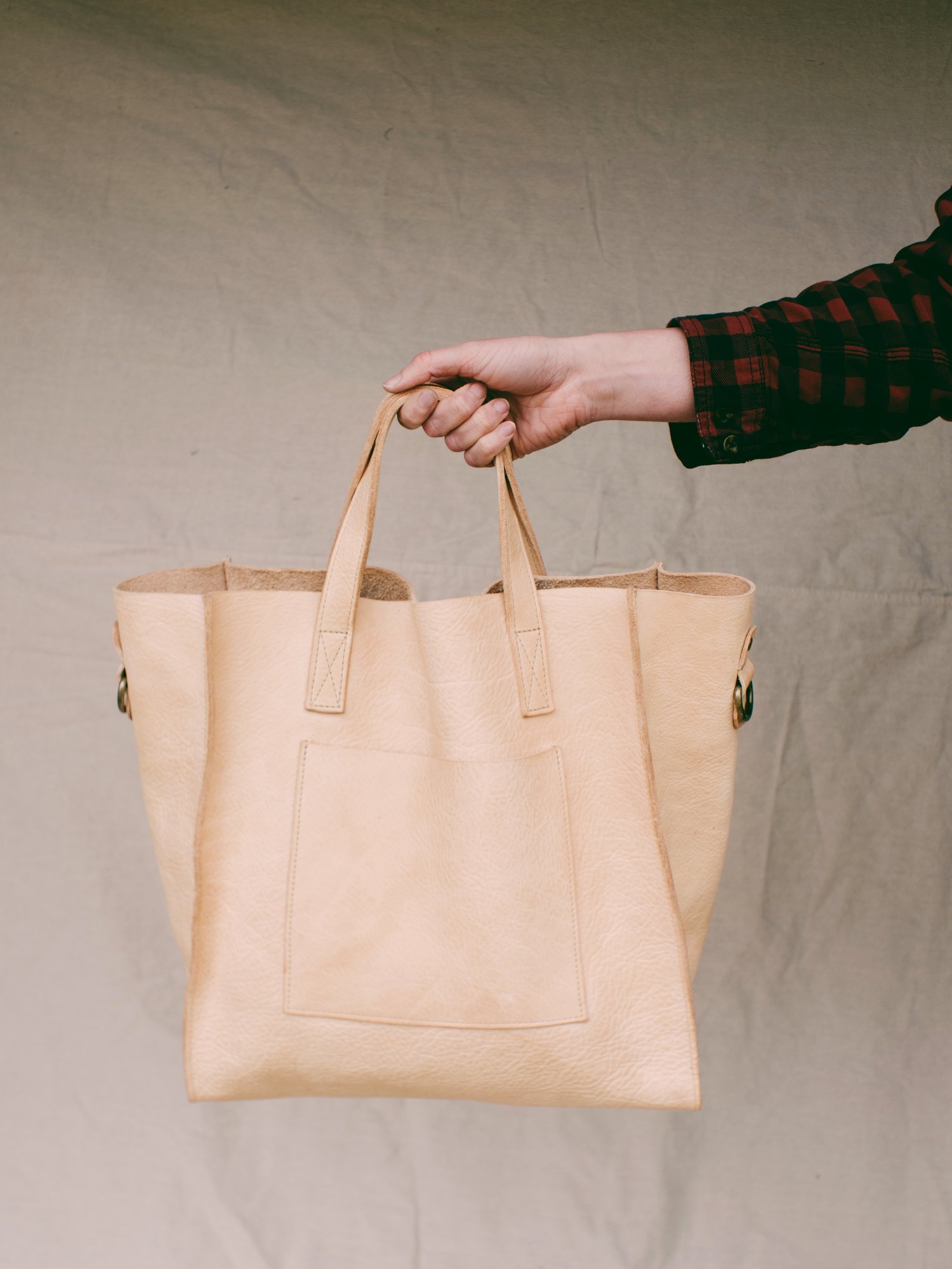 Leather  Large Tote — A Well Worn Story