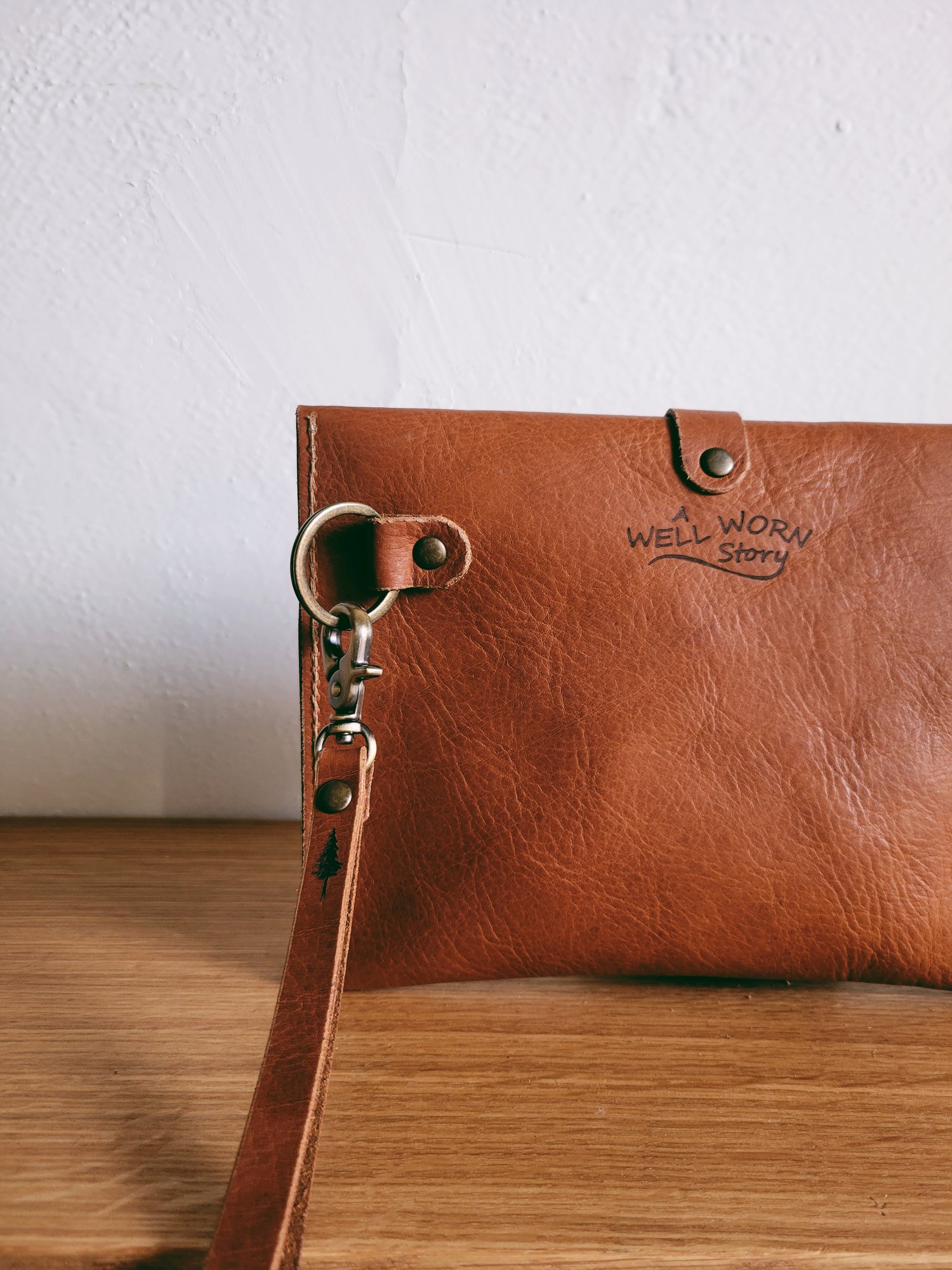 Leather  Clutch — A Well Worn Story