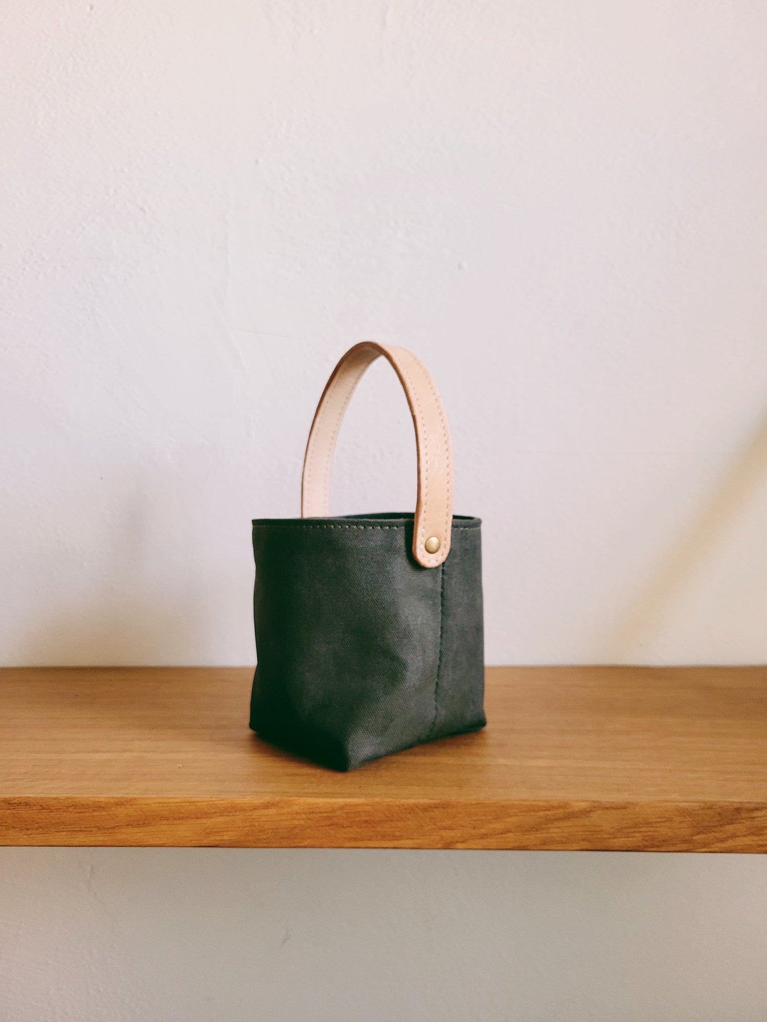 Waxed Canvas | Storage Bag - Leather Strap — A Well Worn Story