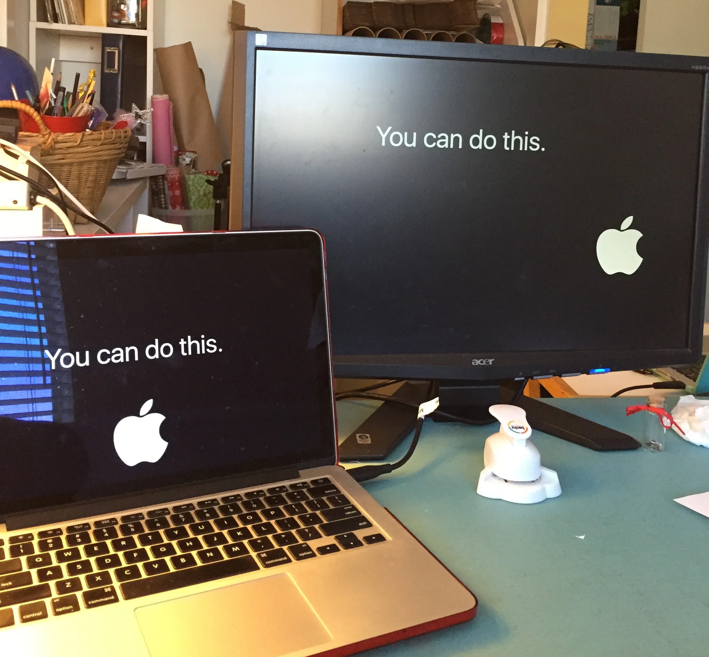 Two monitors make my life easier.