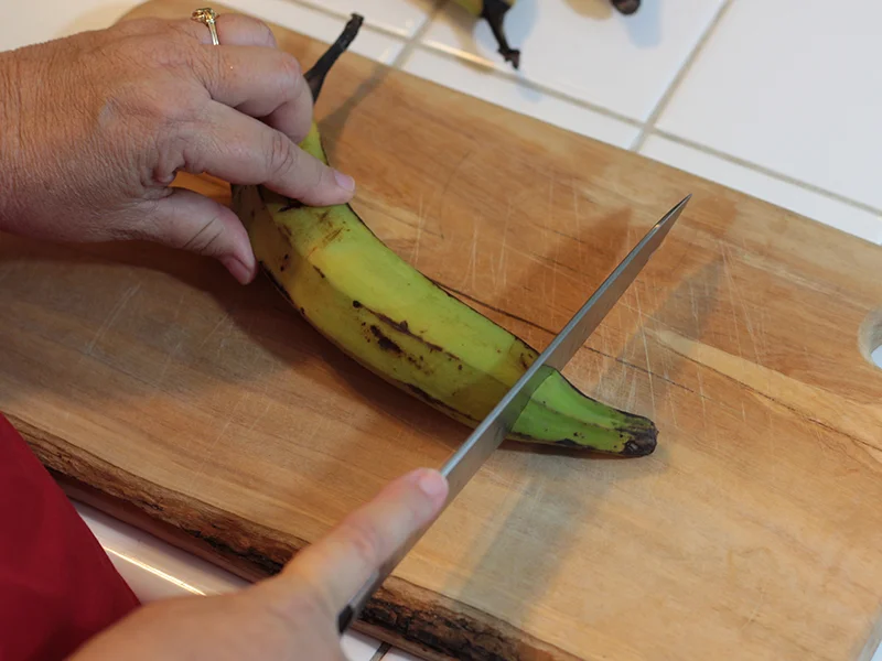 My Big Fat Cuban Family trim plantains