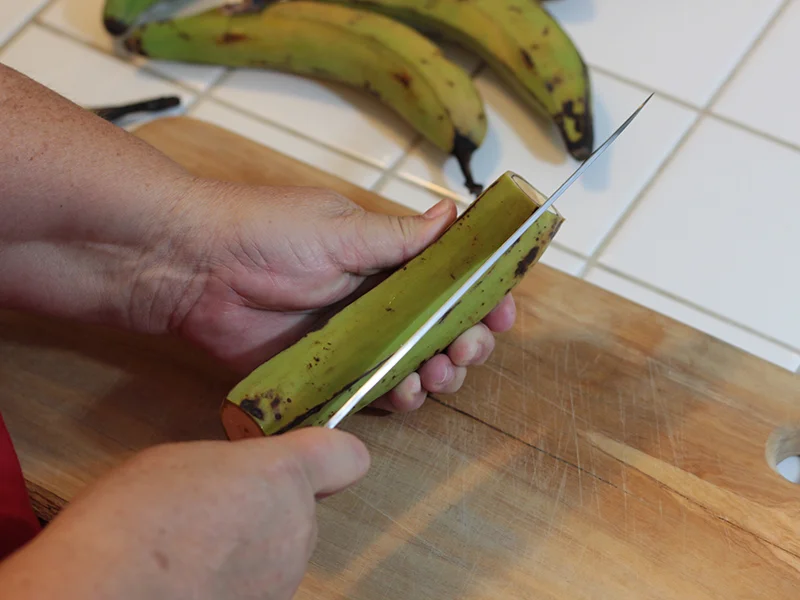 My Big Fat Cuban Family sliced plantains