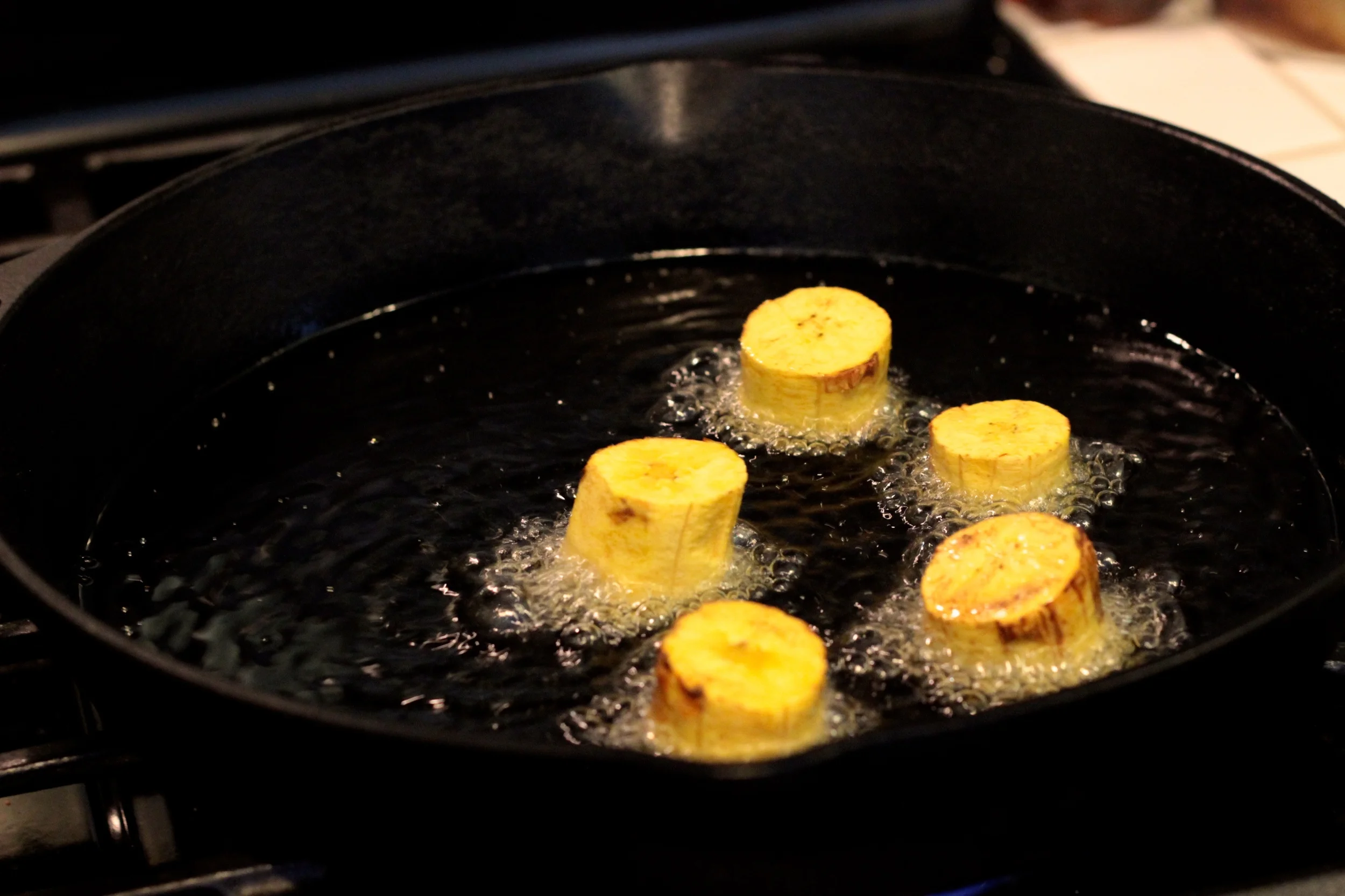 My Big Fat Cuban Family frying tostones.jpg