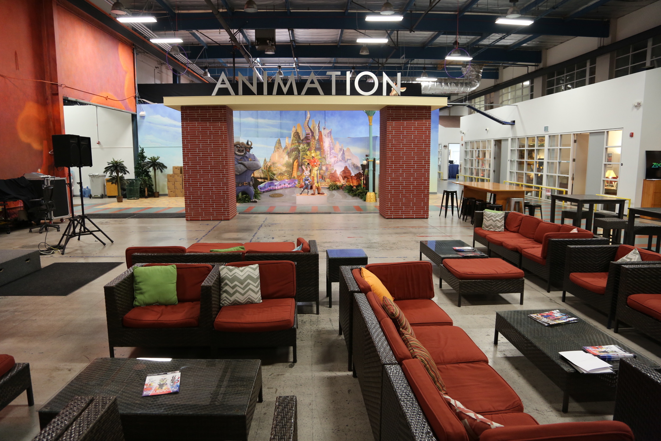 Temporary Animation Studios Space - Tujunga Campus. Photo courtesy of Disney