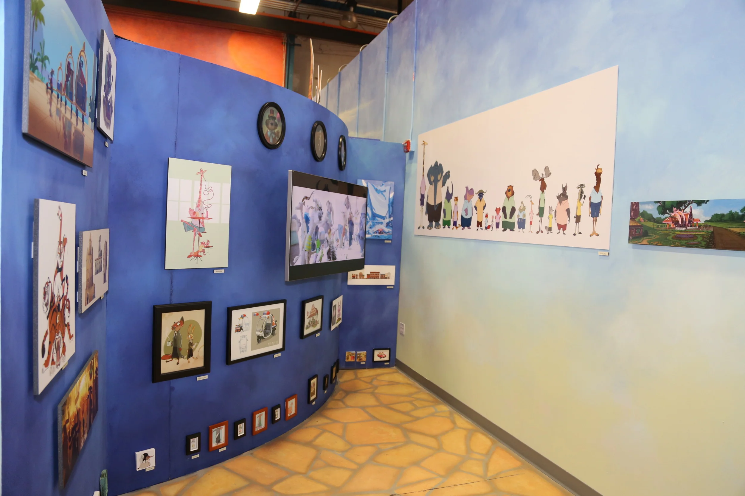 Zootopia Art Gallery. Photo courtesy of Disney