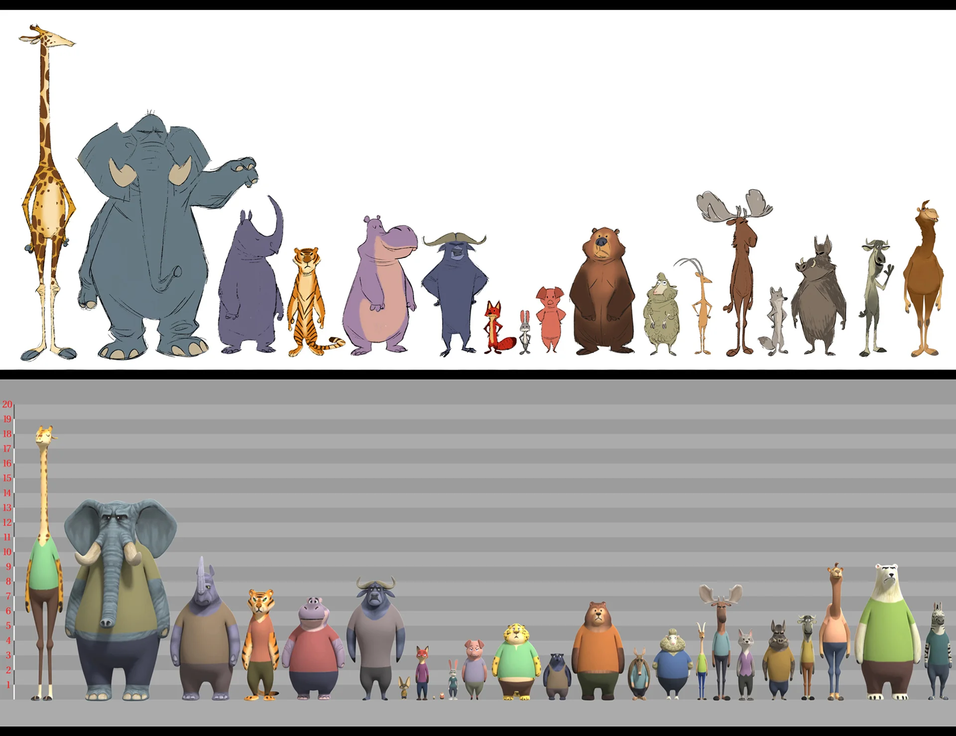 The Citizens of Zootopia come in all shapes and sizes. Photo courtesy of Disney