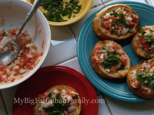 My Big Fat Cuban Family - Cuban Bruschetta Recipe