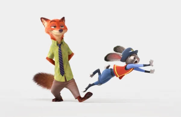 Nick Wilde and Judy Hopps - Disney's Zootopia. photo courtesy of Disney