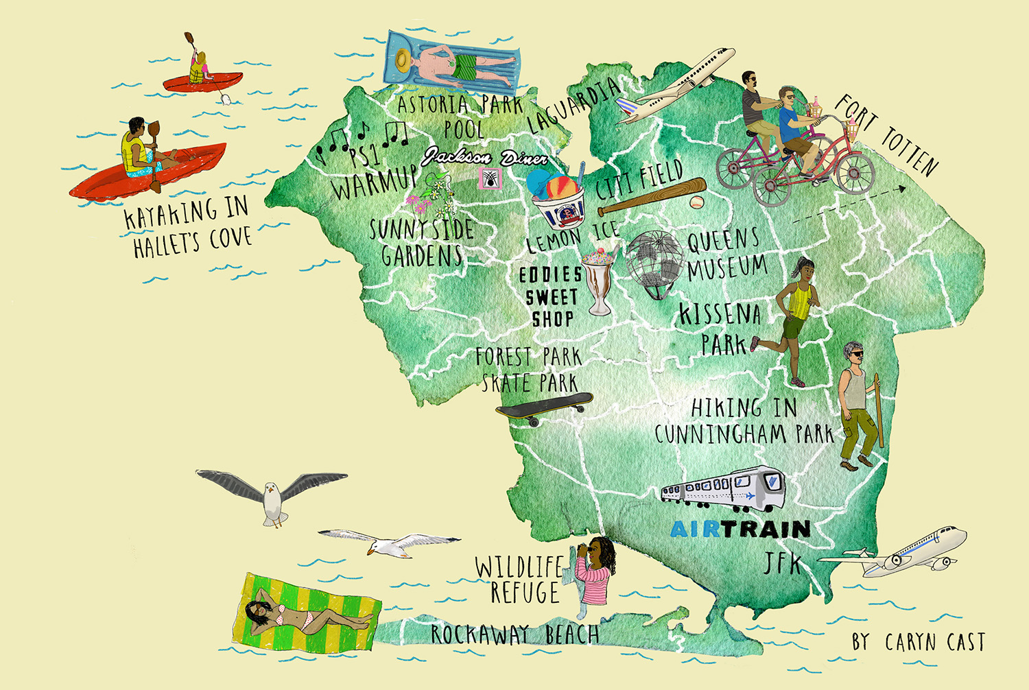 Queens Outdoor Map
