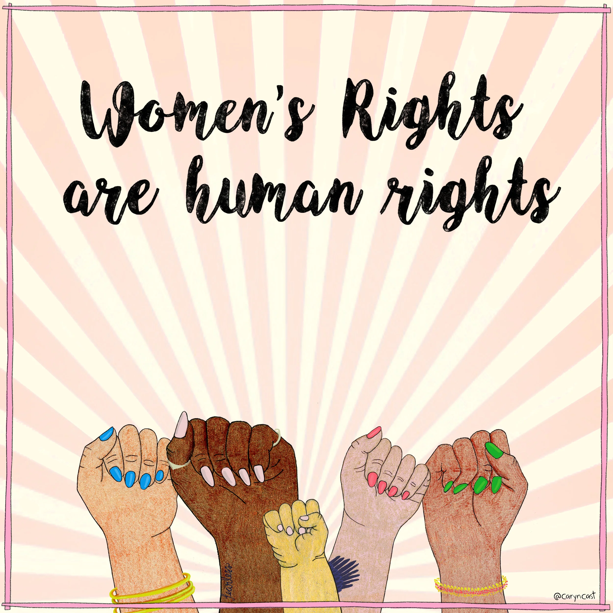 Lady Protest Hands
