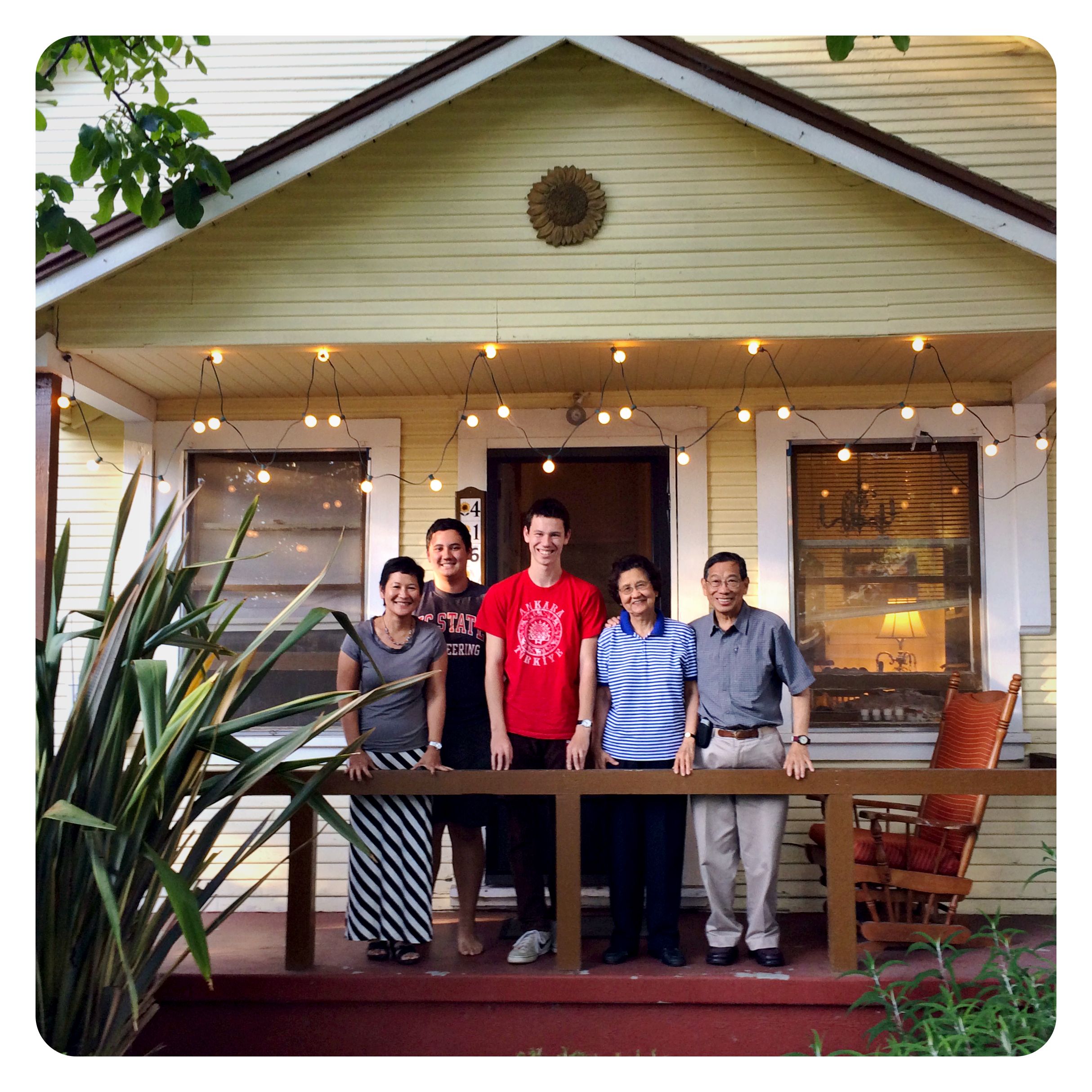 We rented a house in Mountain View, California, and it came with a social life.