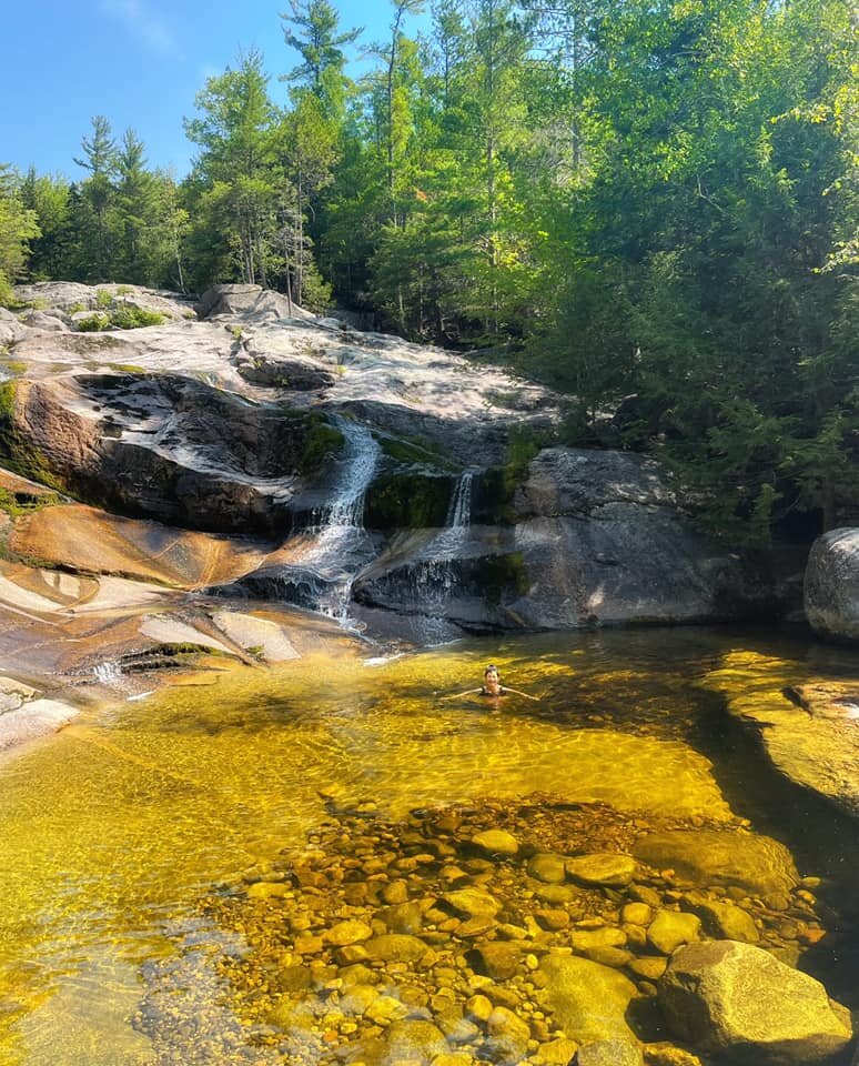  Pick your swimming hole. There’s a series of them at Step Falls, in Newry. The water is clear and bracing on a warm day 