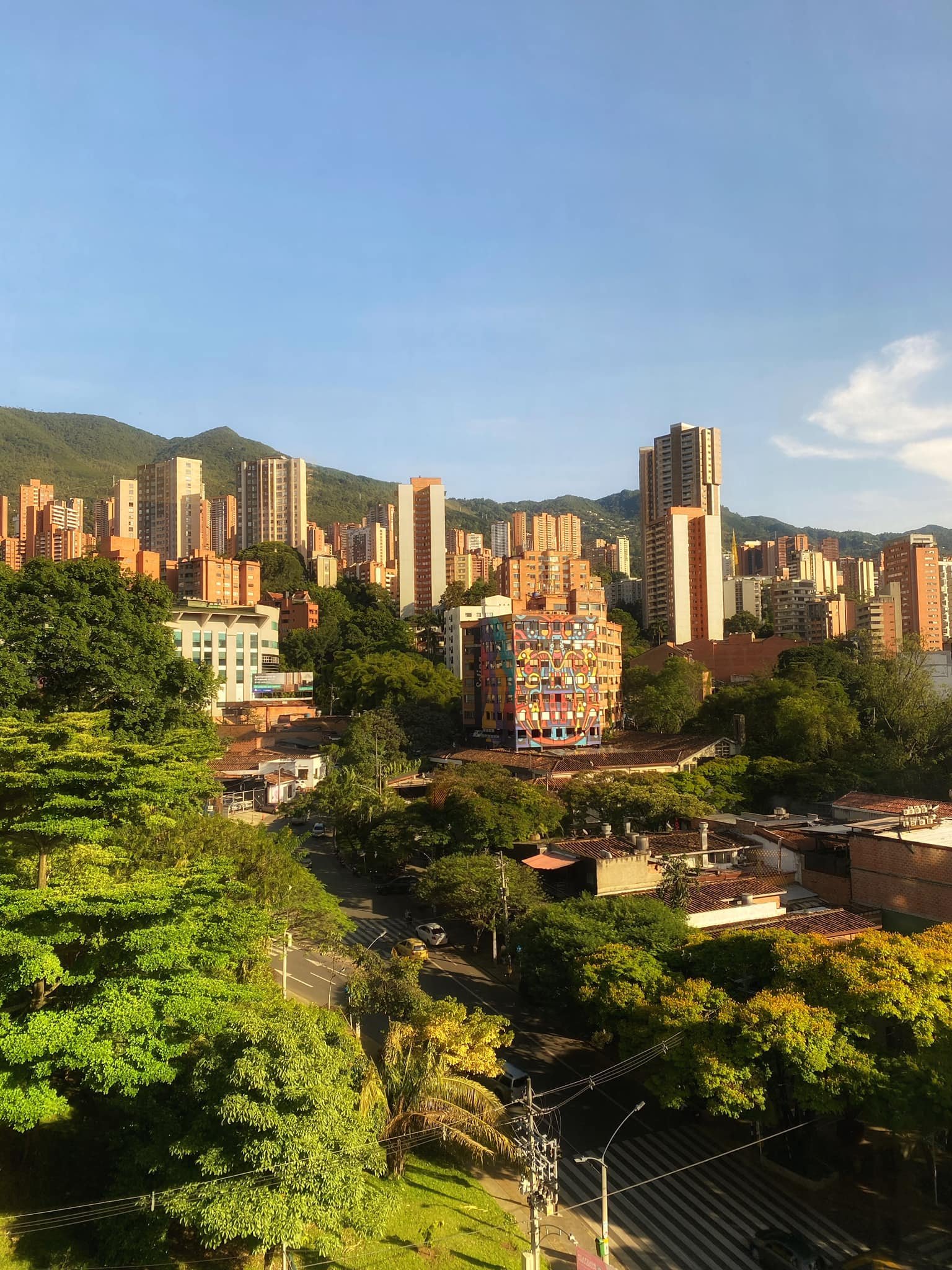  Hotel room with a view. From the Hotel Diez in El Poblado. 