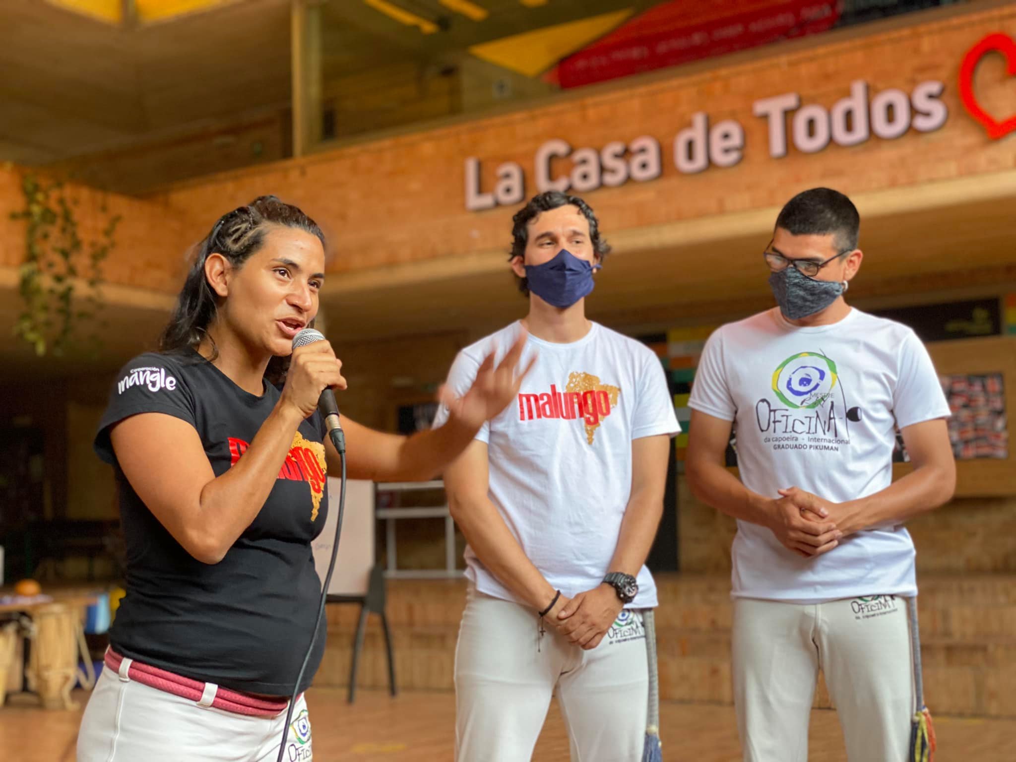  Lina Tobón’s life found meaning when she was introduced to capoeira, a Brazilian dance/martial art. Now she introduces it to community children as a vehicle for fostering self-esteem and opening them to other options. 