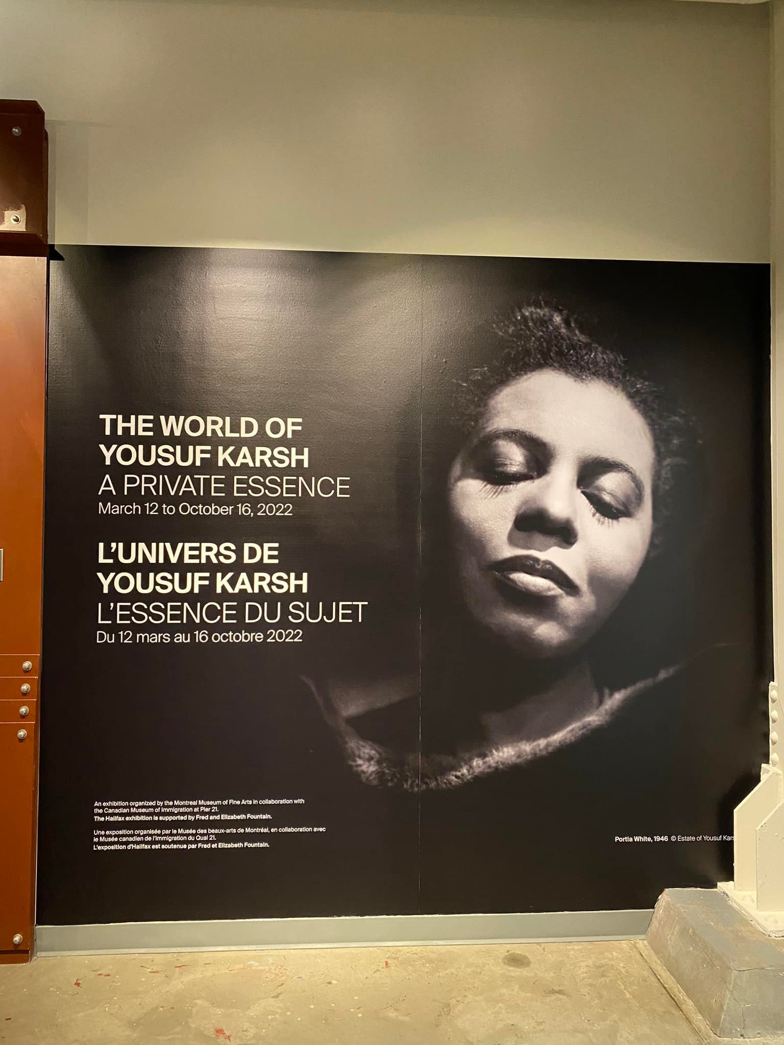  Temporary exhibit of photographer Yousuf Karsh’s portraits, including this one of Canadian contralto singer Portia White. 