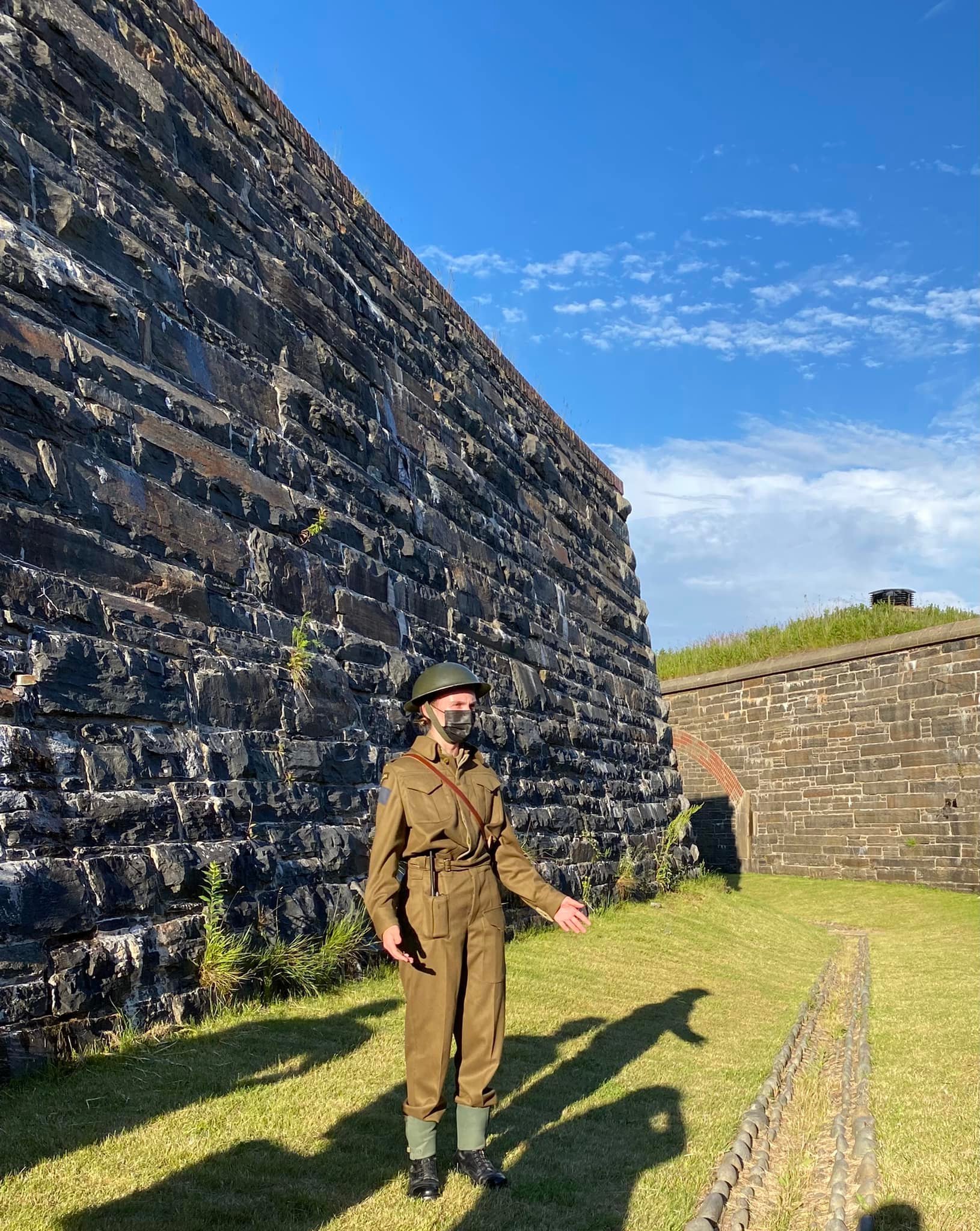  Historical interpreter sharing fascinating stories. 