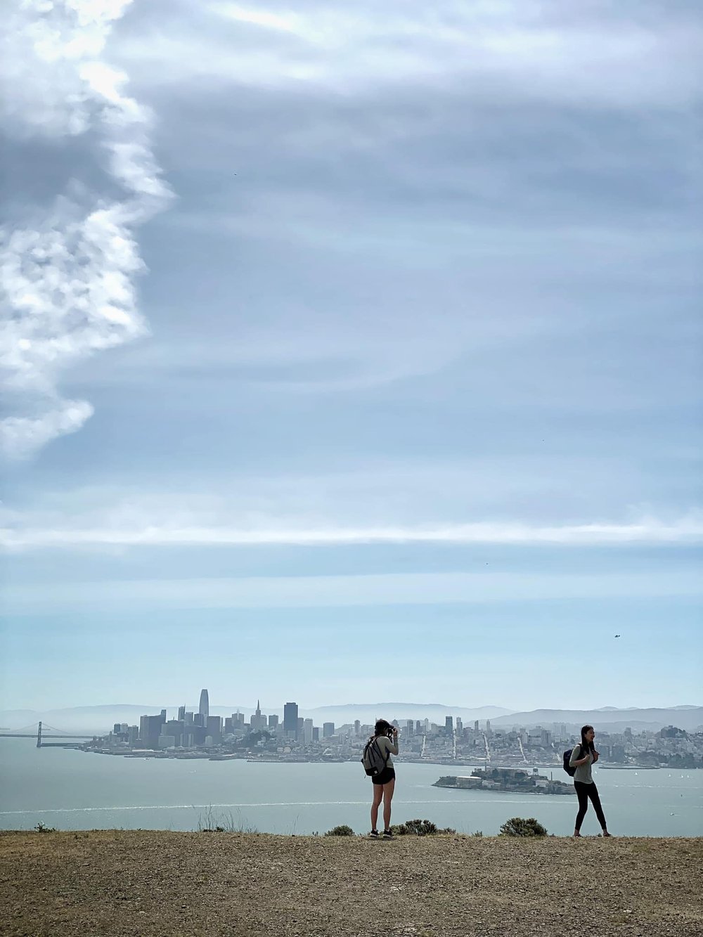  Across the Bay to the city and Alcatraz. 