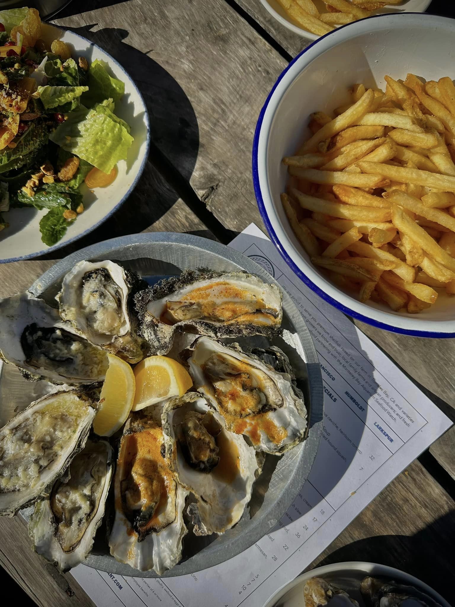  Fantastically fresh oysters at venerable Tony’s Seafood, on Tomales Bay in Marshall. The classic Northern California seafood house has been around for some 70 years but it recently became part of the well-regarded Hog Island Oyster Company family. 