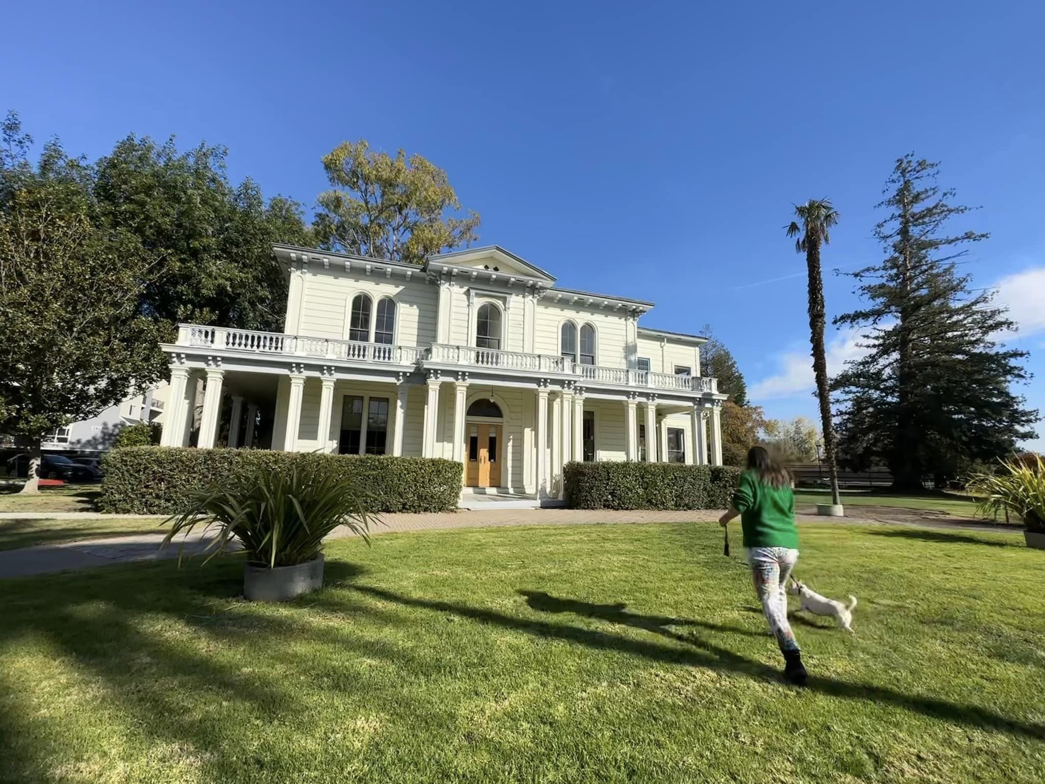  The Italianate-Victorian James Lick mansion. Though the public has a right of access, the area is within a private gated residential complex. Santa Clara, California. 