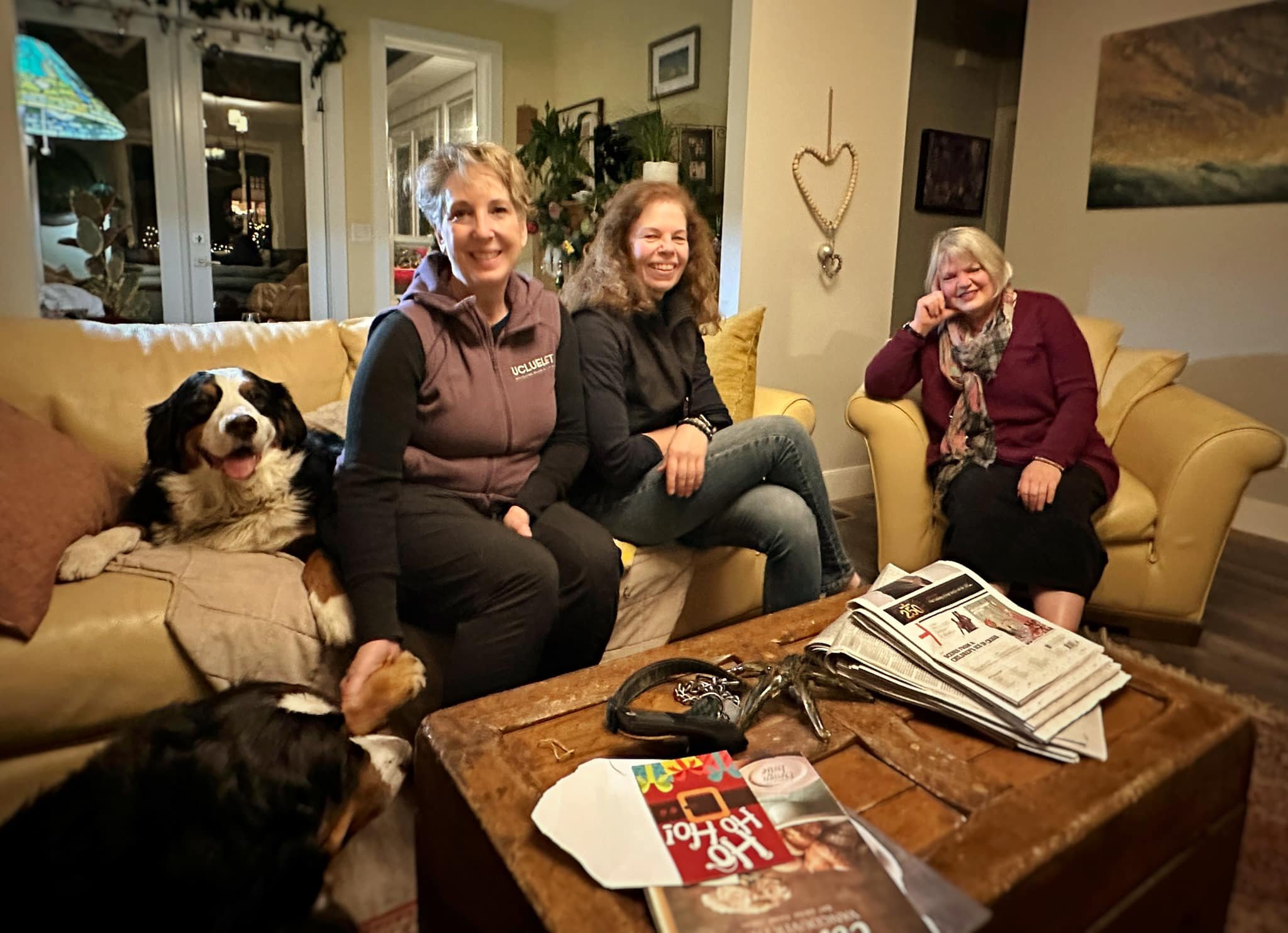  Great people and pups right here: Deirdre, Kate, Nancie, Jackson, Hudson. 