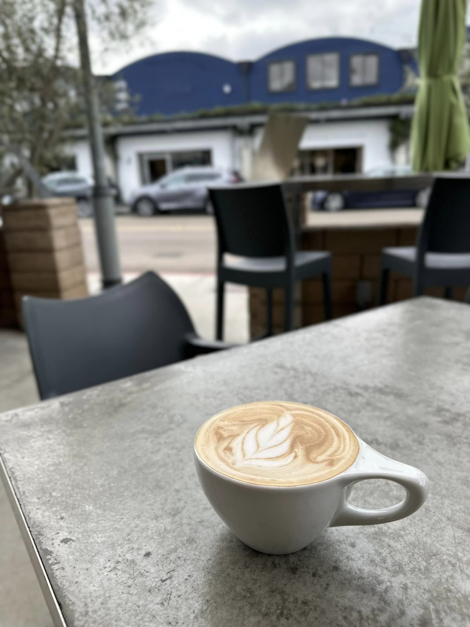  Latte from Lofty Coffee, across the street from Eagle Creek’s first store. 