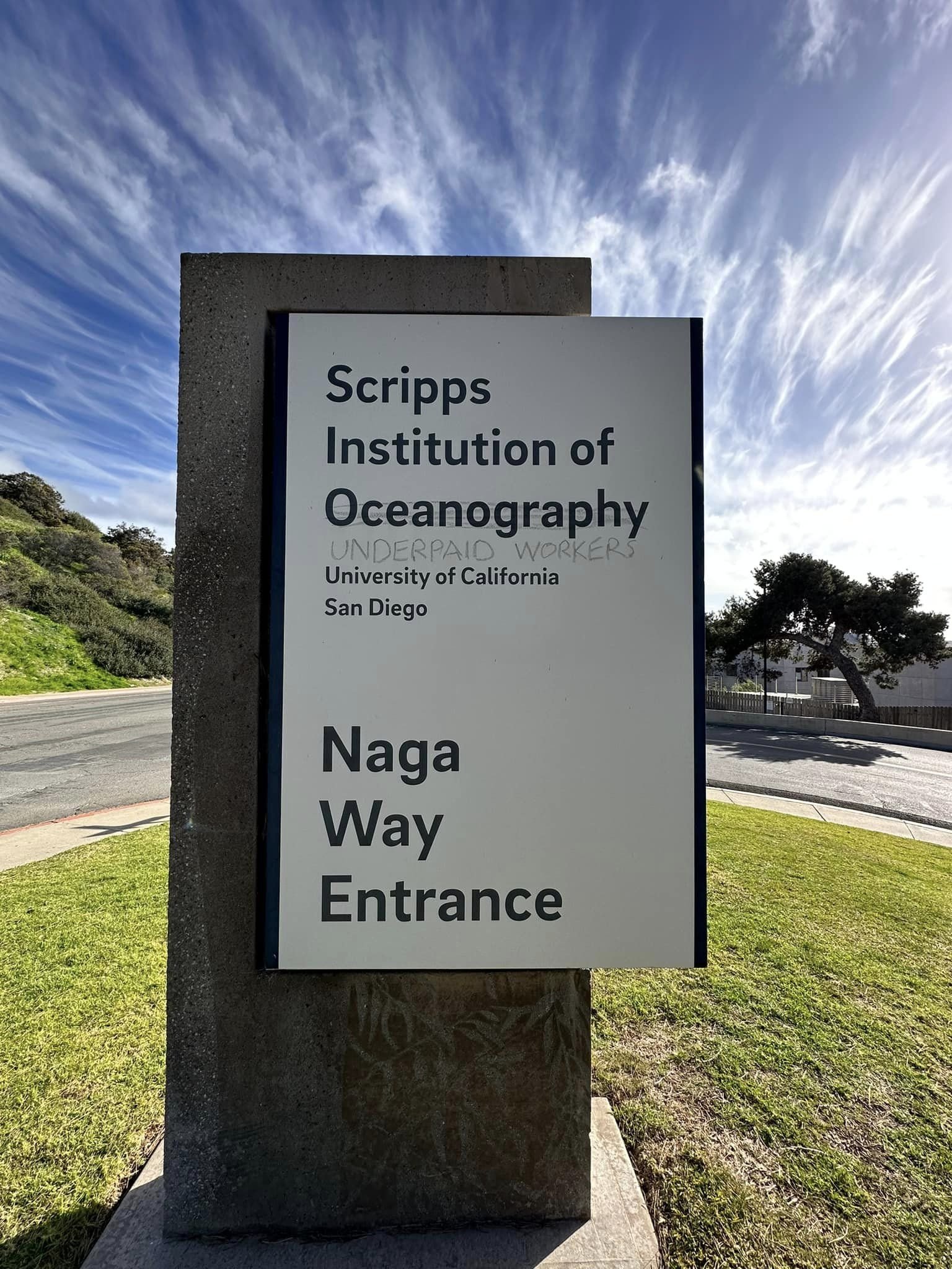  A labor dispute last year in the University of California system, which Scripps is a part of, caused some strong feelings. 