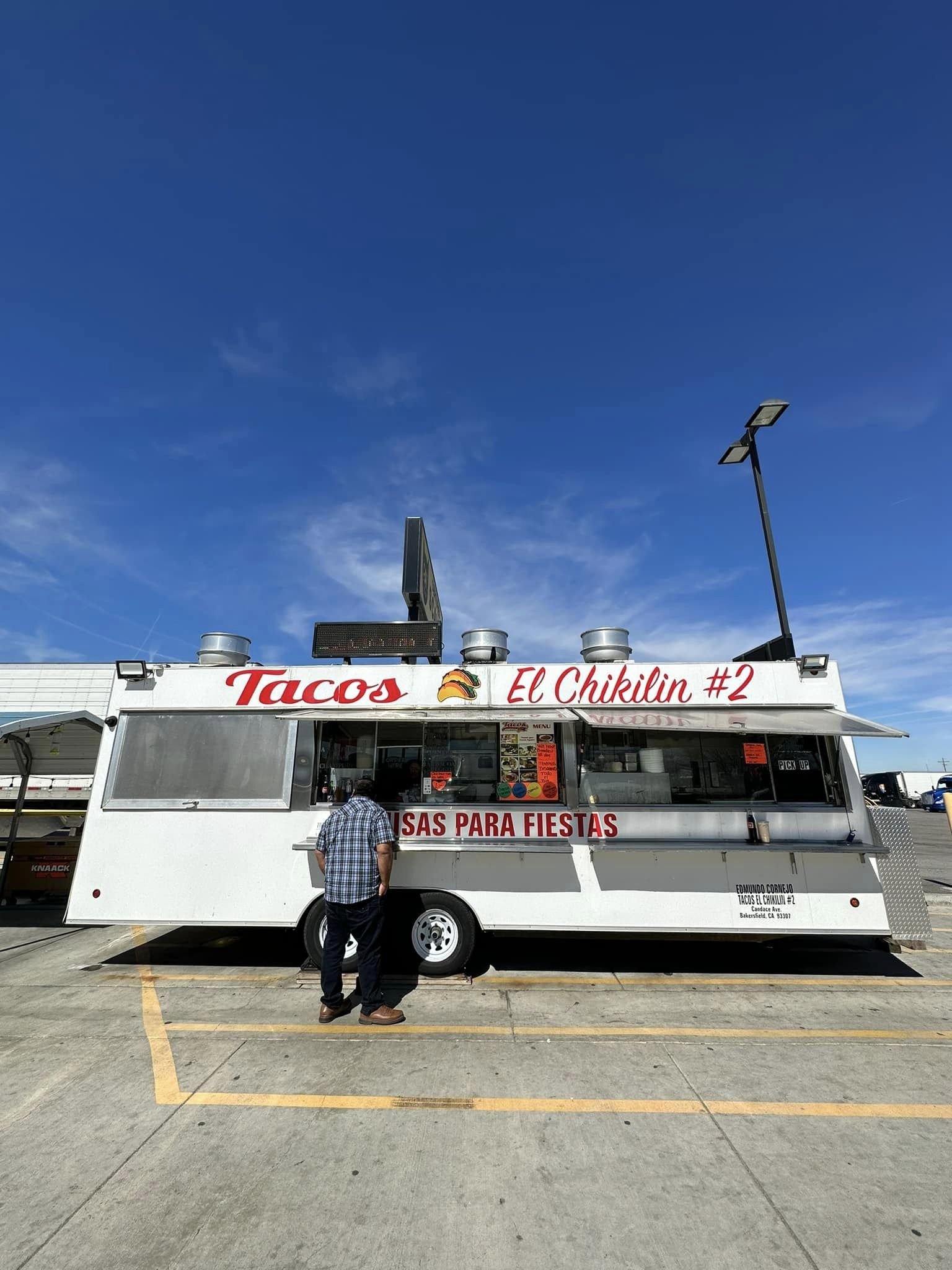  Taco stop in Bakersfield. 
