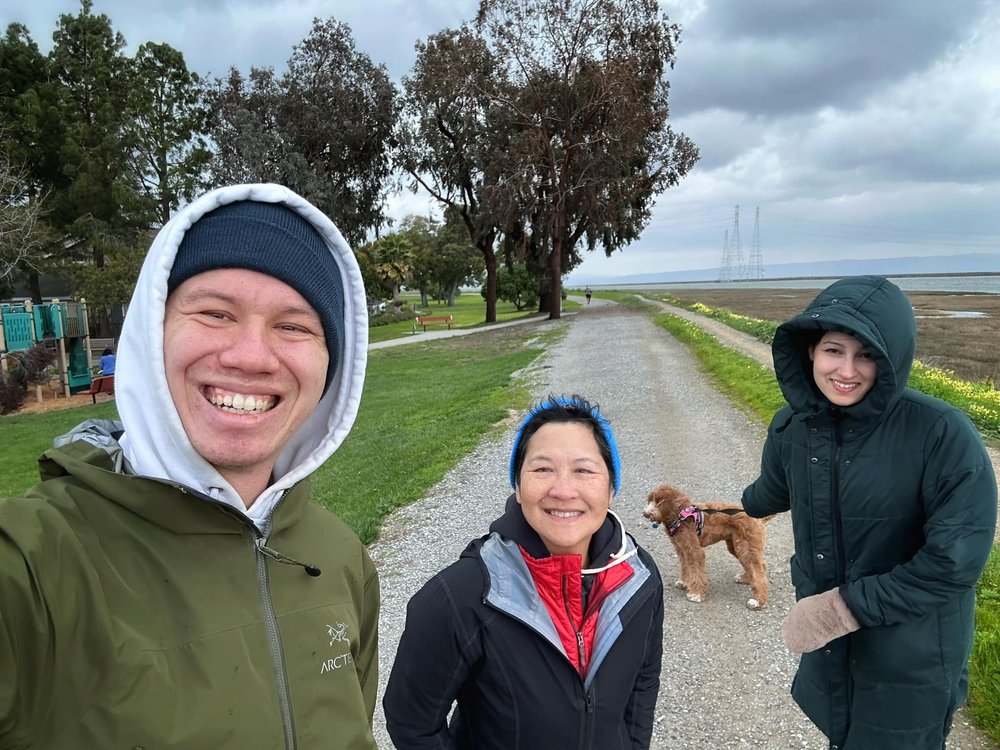  Walk on the Bay Trail, near Redwood Shores. 