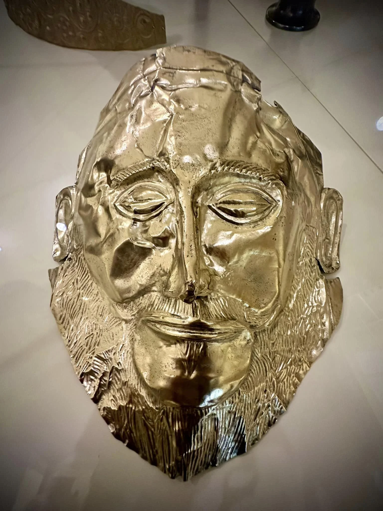  The Mask of Agamemnon, though likely not really. 