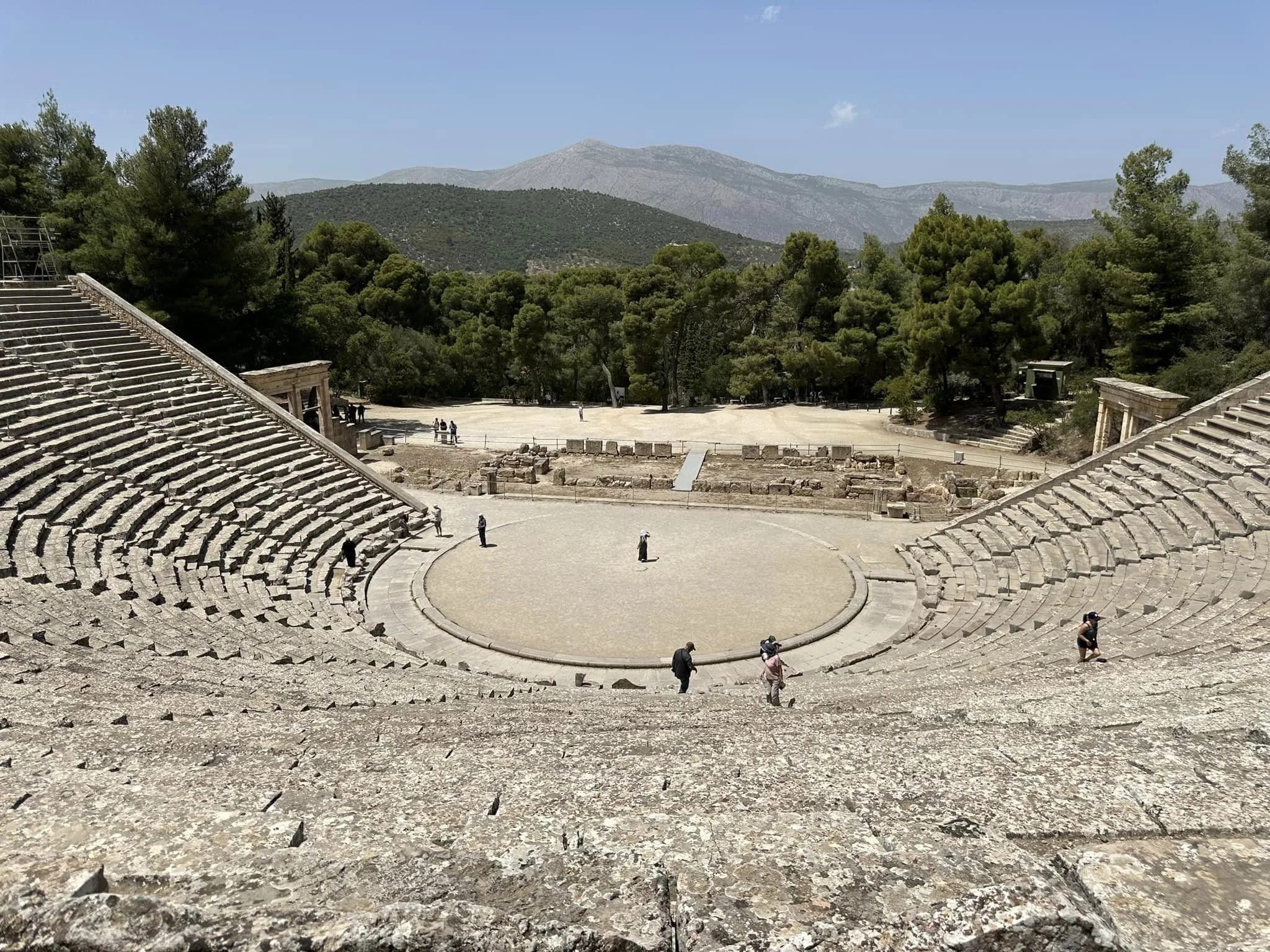  The famous theater of Epidaurus. 