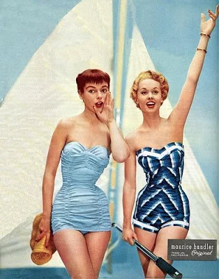 1950's style swimwear