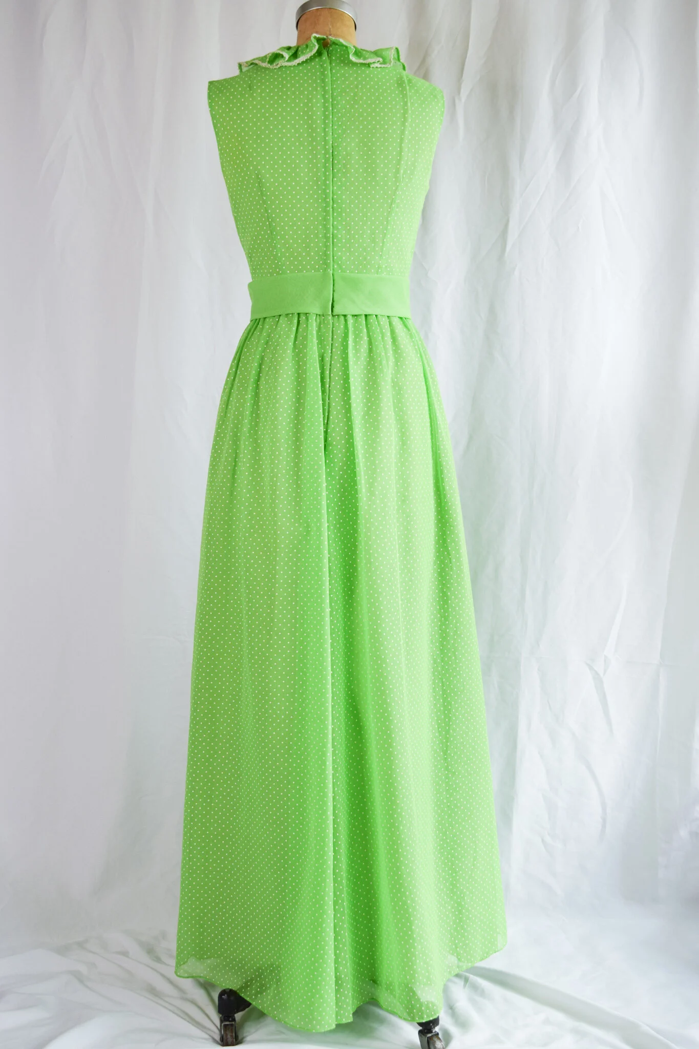 slim fit dress slacks Green Peter Pan Long Sleeve Vintage 1950s Swing Dress, Green / S