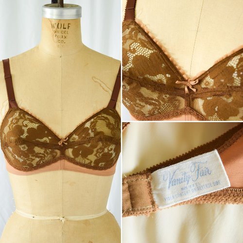 vintage 1960's Vanity Fair bra — Bobbins & Bombshells