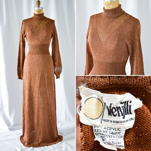 Vintage CHANEL BOUTIQUE Velvet Halter Formal Dress