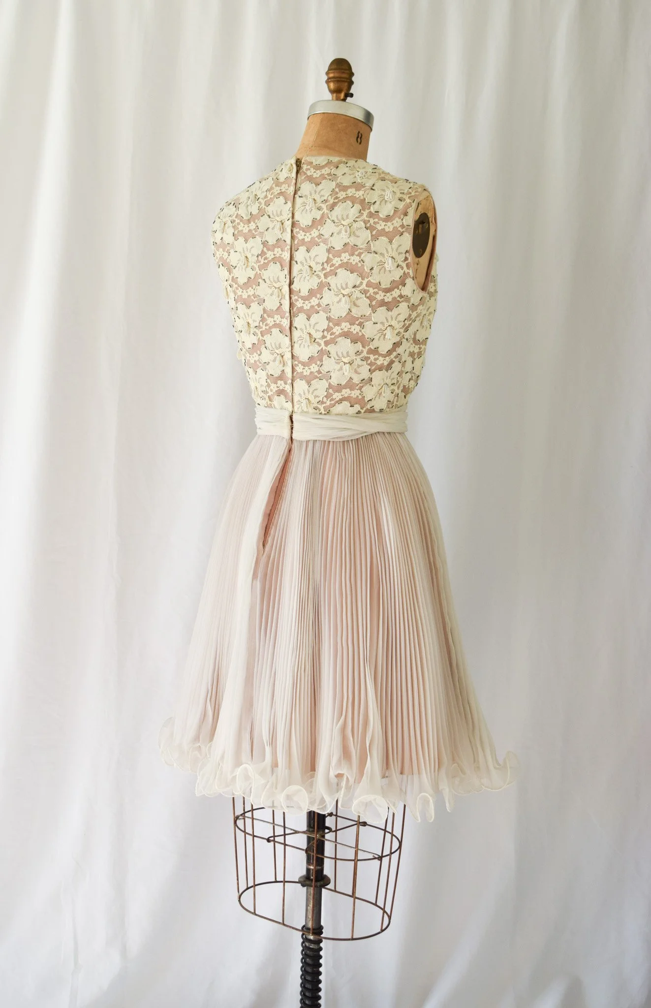 white christmas dresses Taupe Lace Short Dress