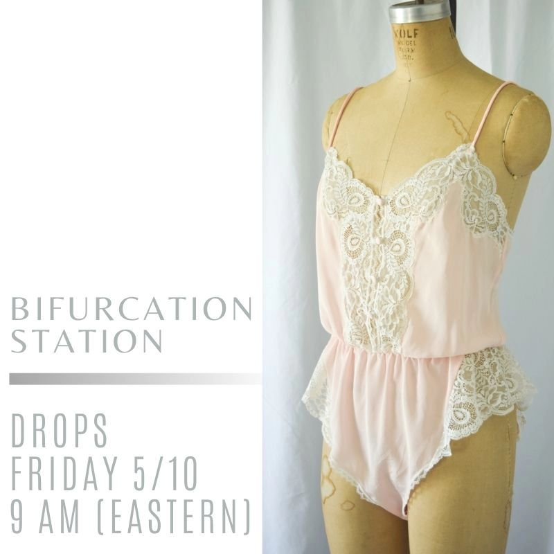 You're going to have to step in to these beauties! Bifurcation Station drops THIS FRIDAY! Sign up for my newsletter now for first dibs and a discount. 🎀
.
#vintagefashion #vintagelingerie #vintageshopping #vintageshop