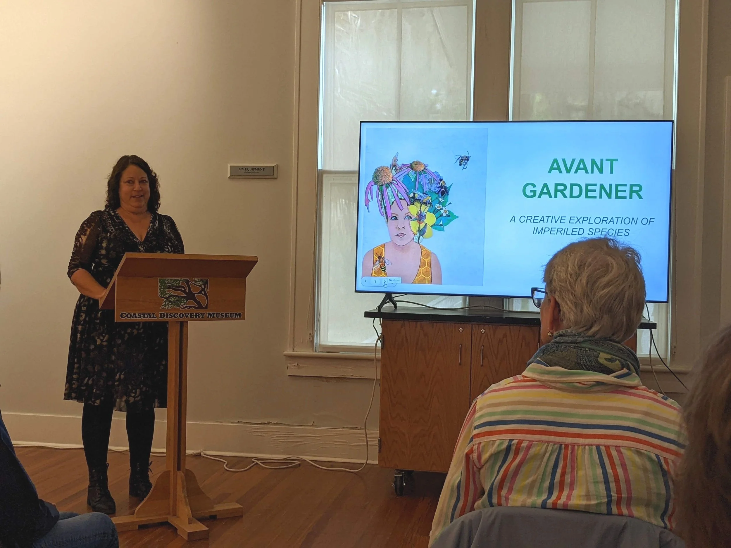 Artist talk at The Coastal Discovery Museum, Hilton Head Island, SC