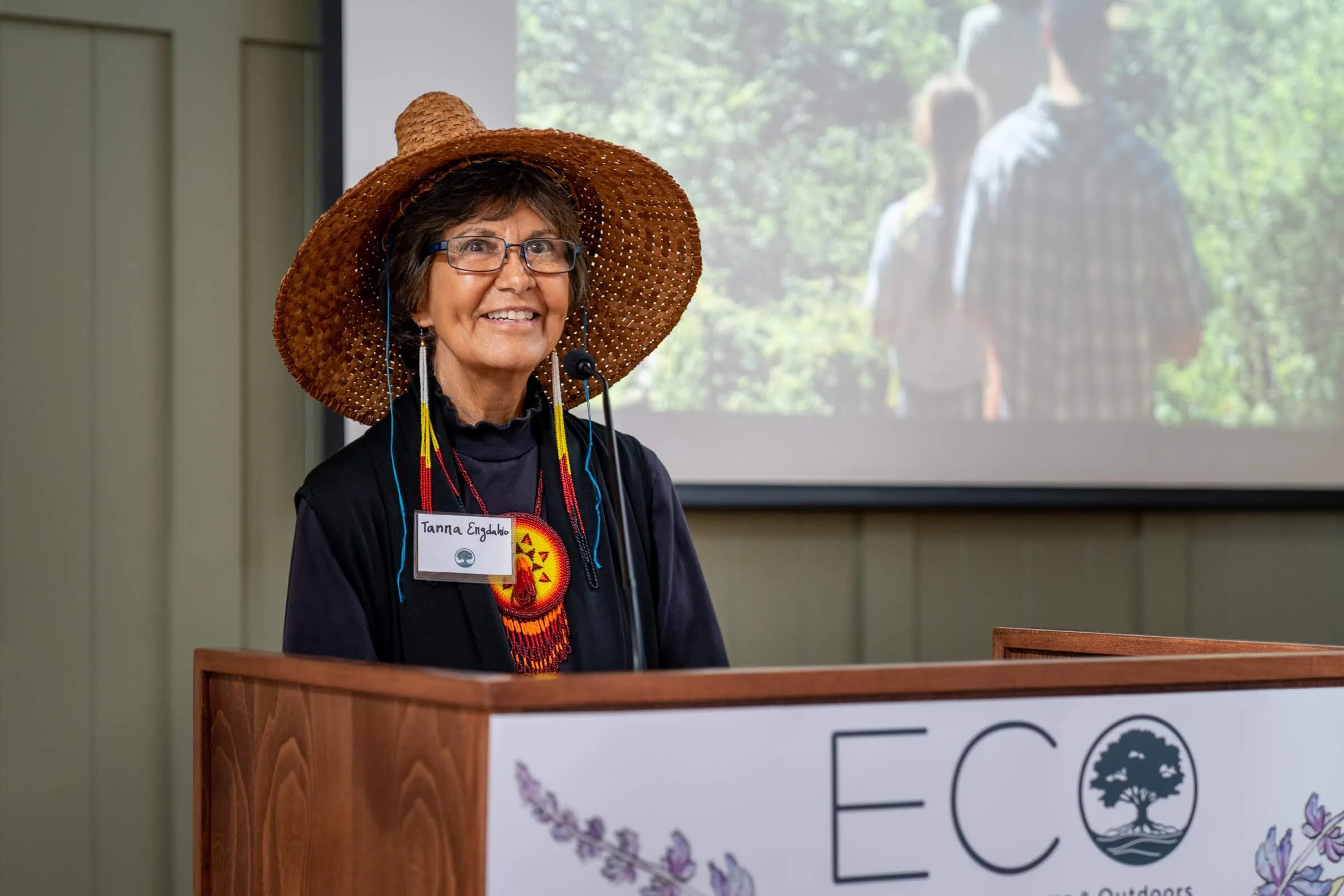 Tanna Engdahl serves on the board of the Friends of Ridgefield National Wildlife Preserve with ECO’s Executive Director, Alex Earl. All photos by Wasim Muklashy .