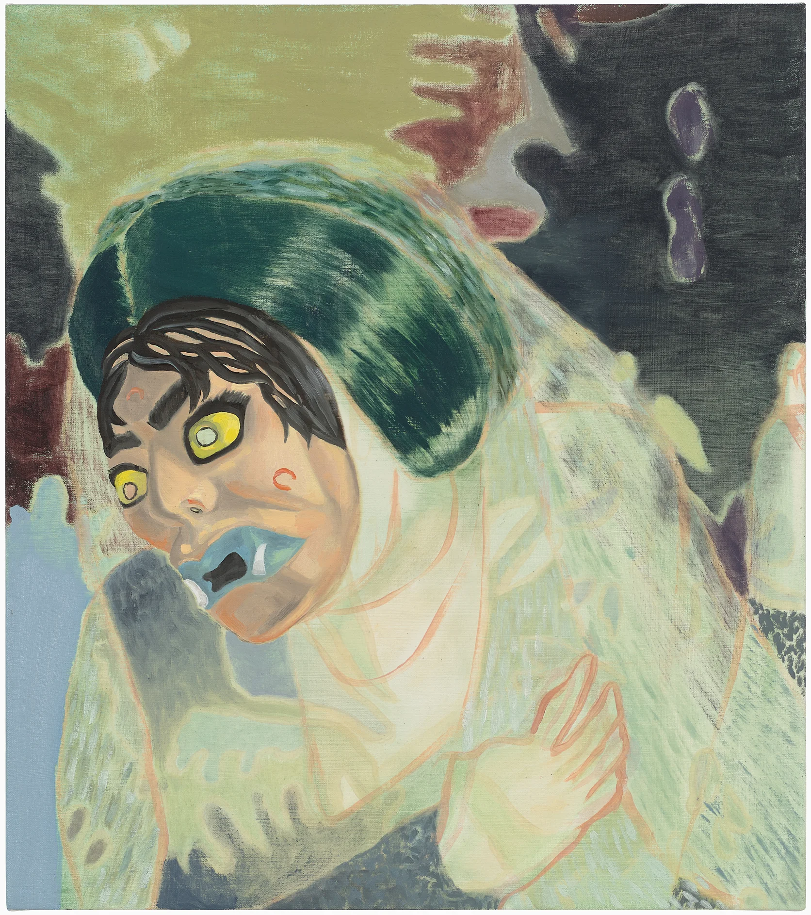   Other Side - Pola as Sea Vamp , 18" x 16" oil and acrylic on canvas, 2017 