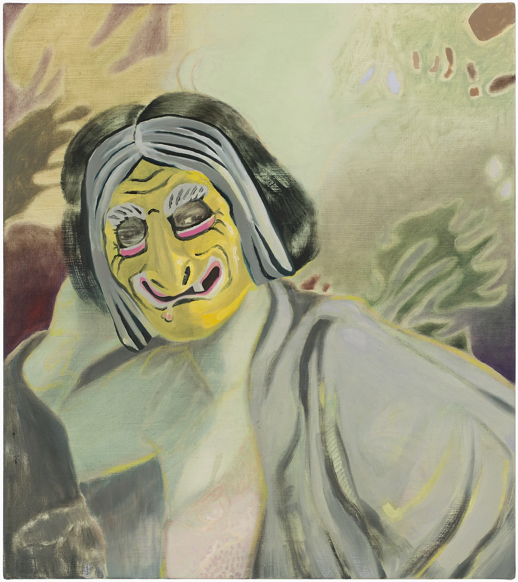  Other Side - Barbara as Sea Witch,  18" x 16" oil and acrylic on canvas, 2017 